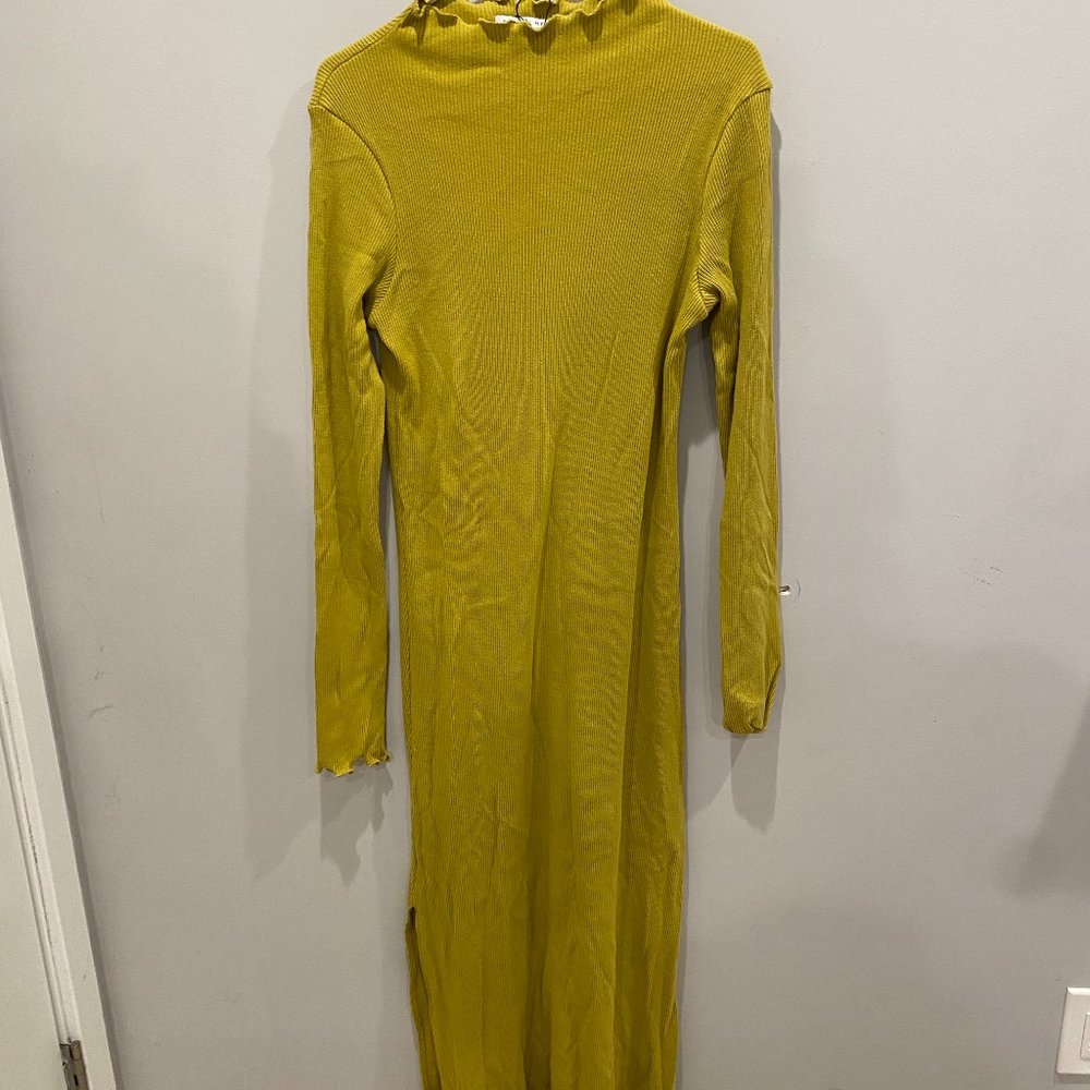 Selva Negra Eloise Rib Knit Long Sleeve Dress in Nopal - NWOT